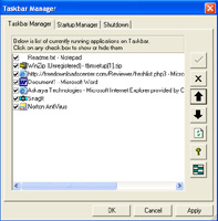 Taskbar Manager screenshot