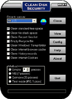 Clean Disk Security screenshot