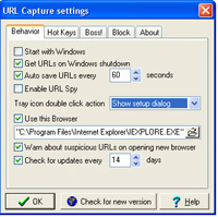 URL Capture screenshot