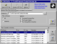 CAM UnZip screenshot