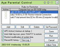 Aye Parental Control screenshot