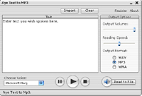 Aye Text to MP3 screenshot
