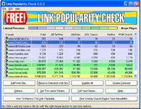 Link Popularity Check screenshot