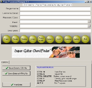 Free Password Keeper screenshot