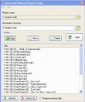 Advanced Winamp Playlist Copy screenshot