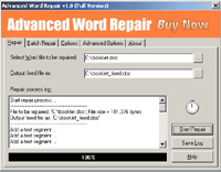 Advanced Word Repair Captura de pantalla