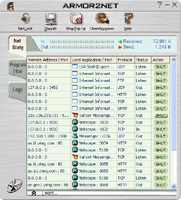 Armor2net Personal Firewall screenshot