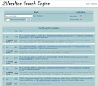 Zilverline Search Engine screenshot