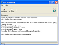 WordRecovery Captura de pantalla