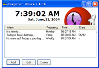 Computer Alarm Clock screenshot