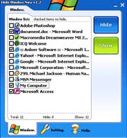 Hide Window Now screenshot