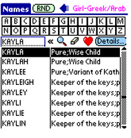 Heybaby (For PalmOS) screenshot