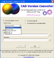 CAD Version Converter screenshot