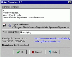 Mailer Signature Captura de pantalla