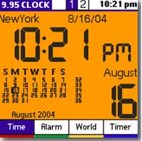 9.95 CLOCK for Palm OS  screenshot