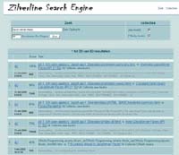 Zilverline Search Engine screenshot