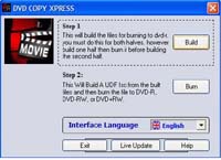 DVD BACKUP XPRESS screenshot