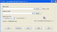 JASP - Just Another File Split Program screenshot