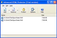 Advanced HTML Protector screenshot