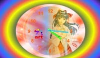 7art Anime Clock ScreenSaver screenshot