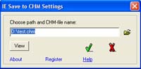 Save to CHM screenshot