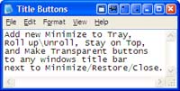 Actual Title Buttons screenshot