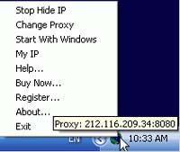 Hide IP screenshot