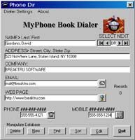MyPhone Book Dialer Captura de pantalla