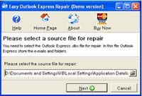 Easy Outlook Express Repair screenshot