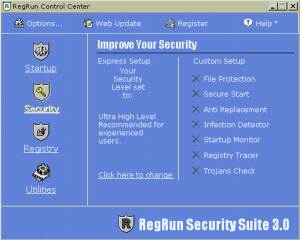 RegRun Security Suite  screenshot