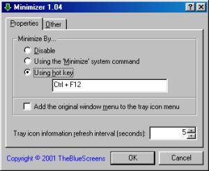 Minimizer screenshot