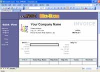 Excel Invoice Template screenshot