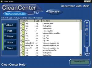 CleanCenter screenshot