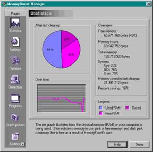 MemoryBoost Pro screenshot