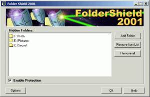 Folder Shield 2001 screenshot