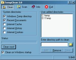 TempClean  screenshot