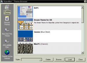 ObjectBar  screenshot