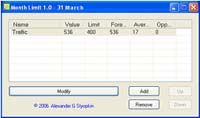Month Limit screenshot