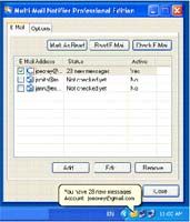 Multi-Mail Notifier screenshot