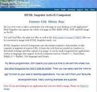 HTML Snapshot screenshot