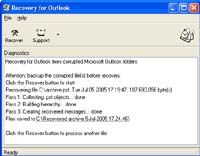 Recovery for Outlook screenshot