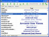 Advanced Font Viewer Captura de pantalla