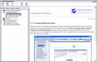 Macrobject Word-2-CHM Converter Captura de pantalla
