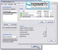 NXPowerLite screenshot