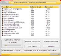 Chronos Atomic Clock Synchronizer screenshot