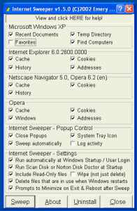 Internet Sweeper  screenshot