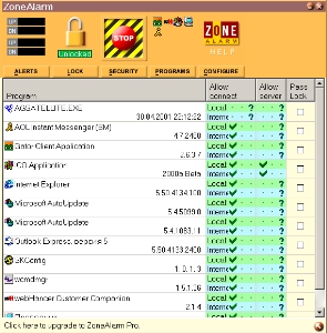 ZoneAlarm  screenshot