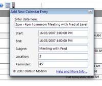 AutoCal for Outlook 2003 screenshot