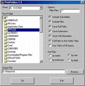 PrintFolders Captura de pantalla