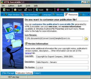 HTML Executable  screenshot